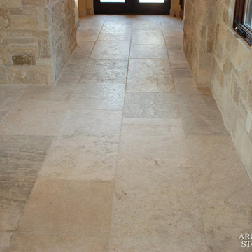 Stone Floor – Antique, Reclaimed Limestone ‘barre blonde’ pavers