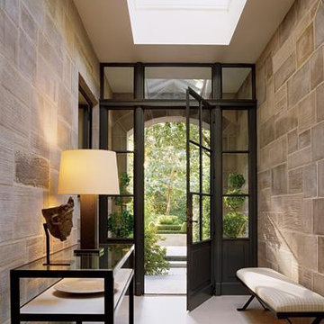 Stone Floor – Antique, Reclaimed Limestone ‘Barre Montpelier’ pavers