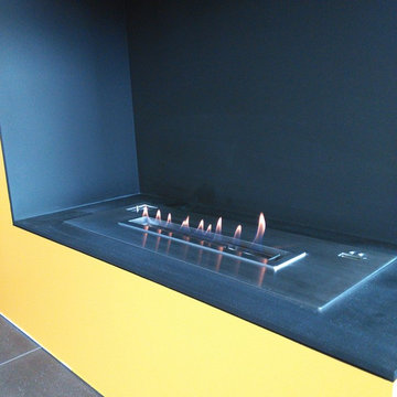 Super Design Fireline Ethanol Burners Inserts With Remote Control