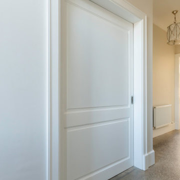 Hall with custom sliding pocket door - Terenure, Dublin