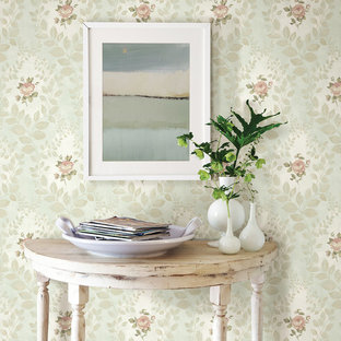 Idée de décoration pour un couloir style shabby chic.