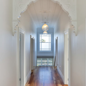 Traditional villa hallway arches