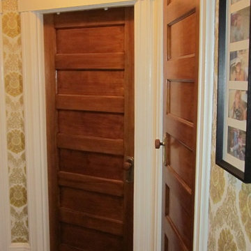 transformation from dingy old doors