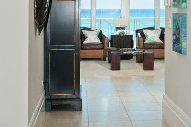 Example of a beach style hallway design in Toronto