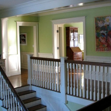 Two story foyer/second floor hallway