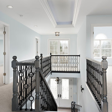 Upper Hallway in Custom Home - Columbia St, Naperville