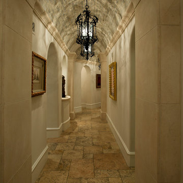 Brick Ceiling Hallway