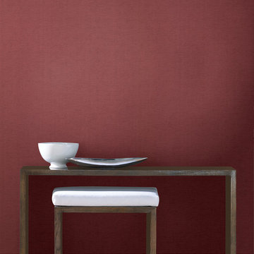 Valois Red Linen Texture Wallpaper