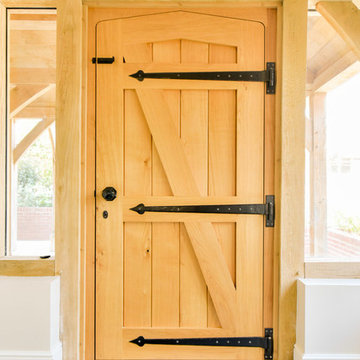 Various unique oak doors