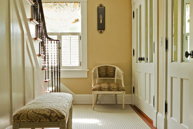 Example of a transitional hallway design in Providence