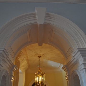 Wainscot Arched Interior Doorway