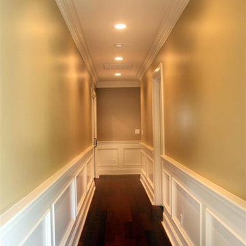 Wainscoting in hall