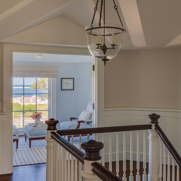 Warm Welcome - Hallway, Stairway & Sitting Room - Cape Cod, MA - Custom Home