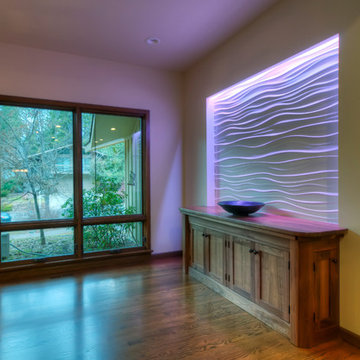 Wave wall/ Pull out dining table