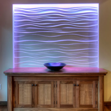 Wave wall/ Pull out dining table