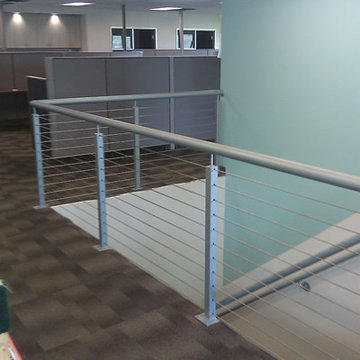 Welded Post & Rail with Stainless Cable Infill in Portland, OR