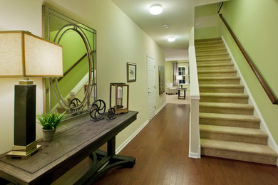 Inspiration for a transitional hallway remodel in New York
