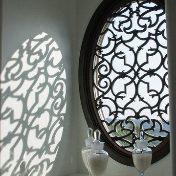 Window Treatments: Enliven Spaces with Tableaux Faux Iron Grilles