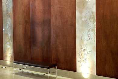 Wood Fabrication - Mahogany Wall Panels.