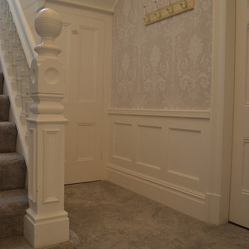 Wood paneled hallway, stairs and landing - Swinton, Manchester (2)