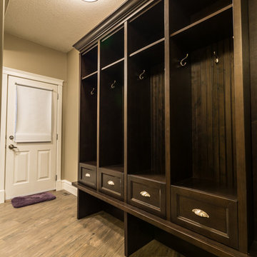 Woodhaven builds Custom lockers and laundry room