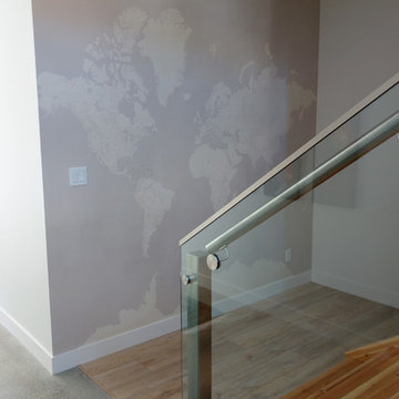 World Map Wallpaper with Magnets
