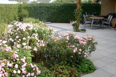 Exempel på en minimalistisk trädgård