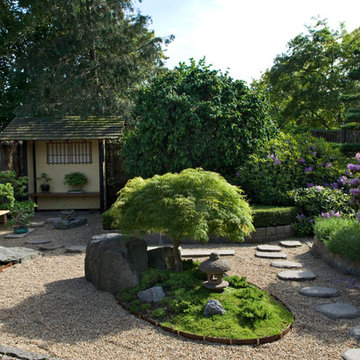 Japansk haveanlæg - velkomsthave med havepavilion