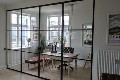 Photo of a contemporary home office in Copenhagen.
