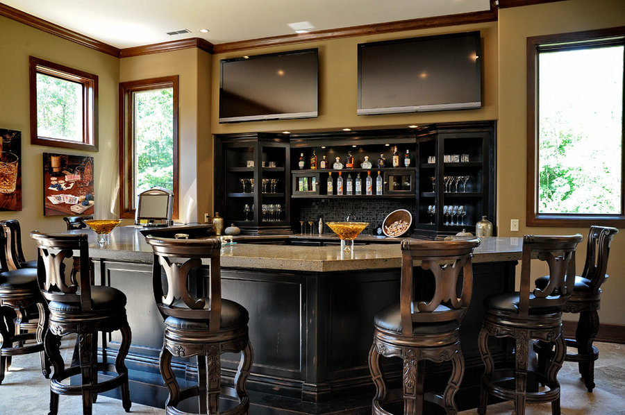 2010 Indianapolis Dream Home basement bar