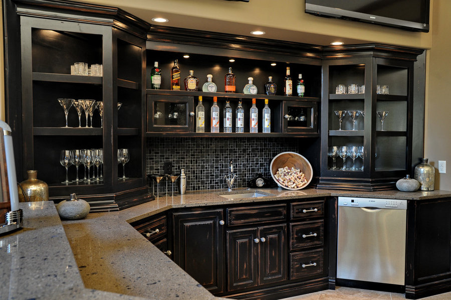 2010 Indianapolis Dream Home basement bar