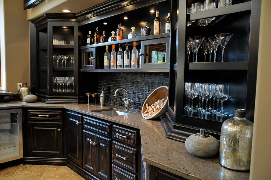 2010 Indianapolis Dream Home basement bar