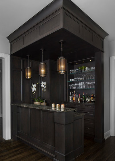 Transitional Home Bar Transitional Home Bar