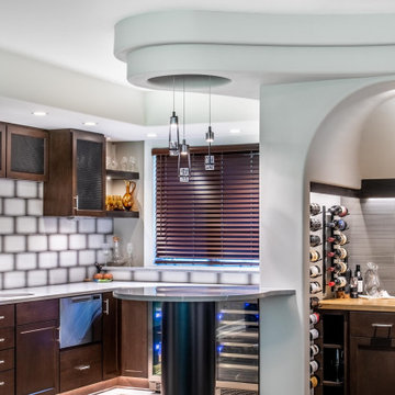 An Exquisite Wet Bar and Wine Area in Sauk Creek neighborhood, Madison WI