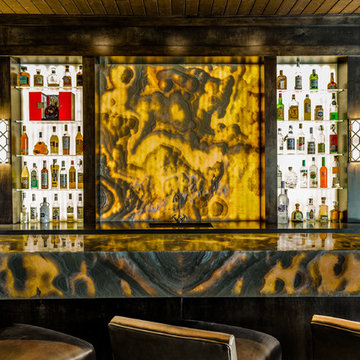 Backlit Onyx Nuvolato Bar