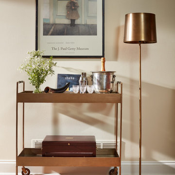 Bar cart in Dining Room