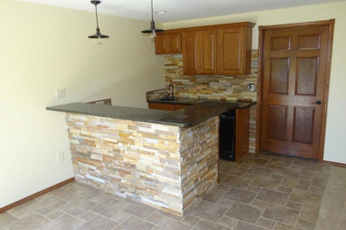 Example of a home bar design in Wichita