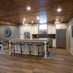 Home bar - large country home bar idea in Other