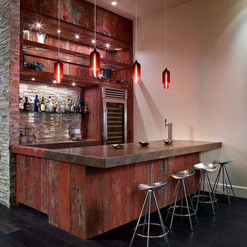 Bar next to media room