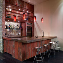 Industrial Home Bar by KuDa Photography