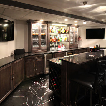 Basement Bar - Silver Pearl Granite
