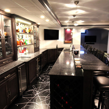 Basement Bar - Silver Pearl Granite