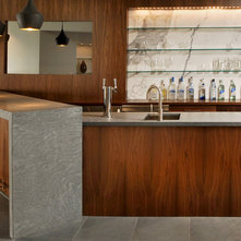 Contemporary Home Bar by BARRETT STUDIO architects