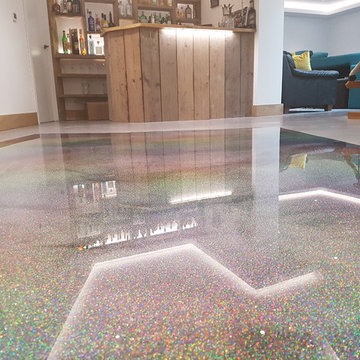 Bespoke Glittery Floor for Lounge Space