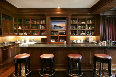 Inspiration for a home bar remodel in Boston