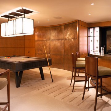 Bronze Metal Pool Table by MITCHELL Pool Tables