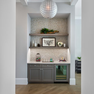 75 Beautiful Home Bar With Mosaic Tile Backsplash Pictures Ideas December 2020 Houzz