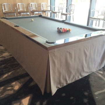 Chrome Pool Table with a Skirt