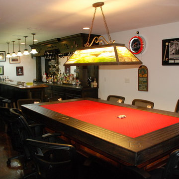 Custom Home bar and game room