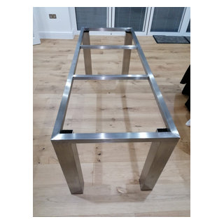 Custom Made Stainless Steel Table Frames - Modern - Home Bar - Surrey ...